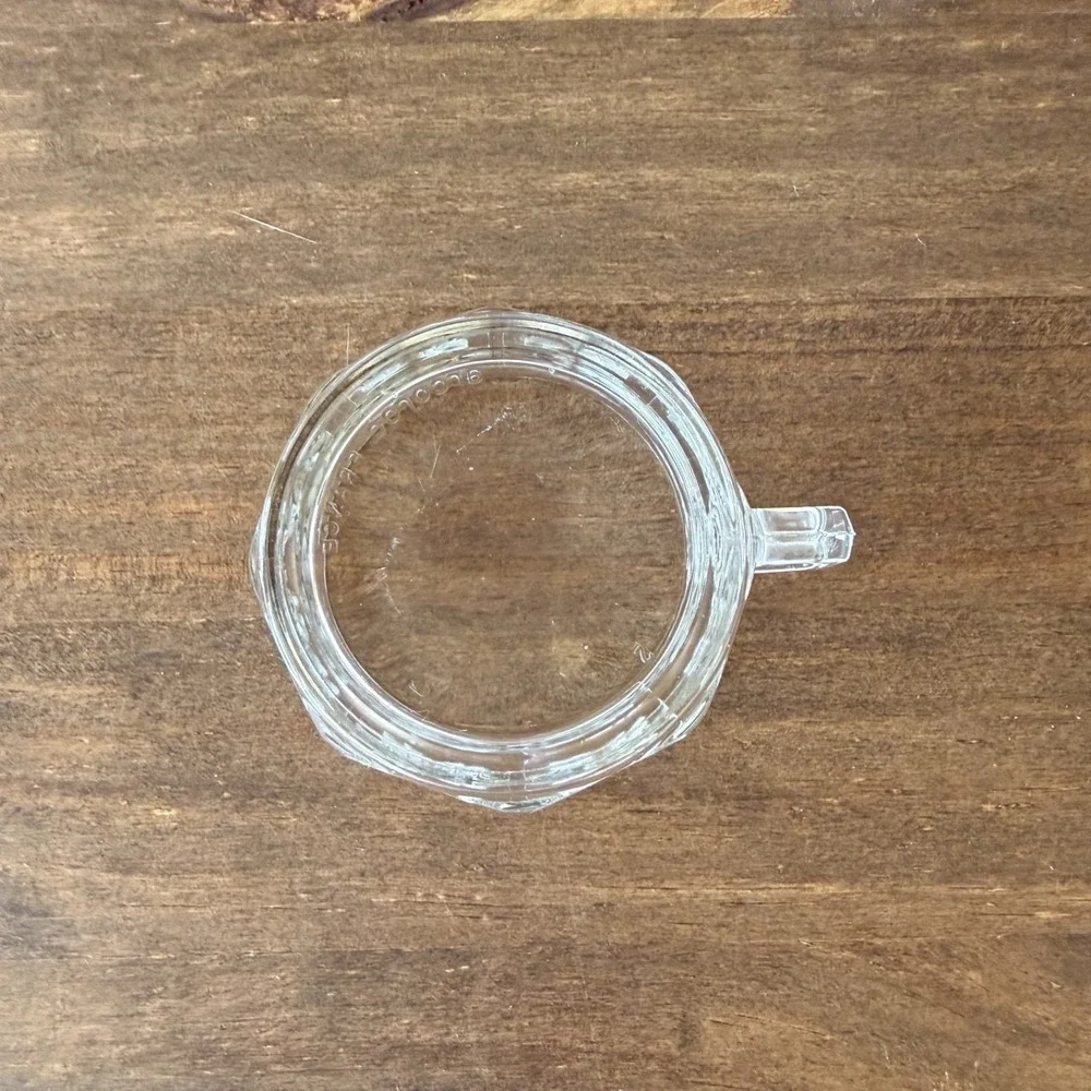 7pc Vintage Arcoroc Petale Clear Glass Tea Cup & Saucer France Set of 3 + 1 Free